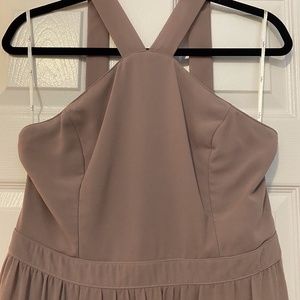 Lulus Air of Romance Taupe Maxi Dress